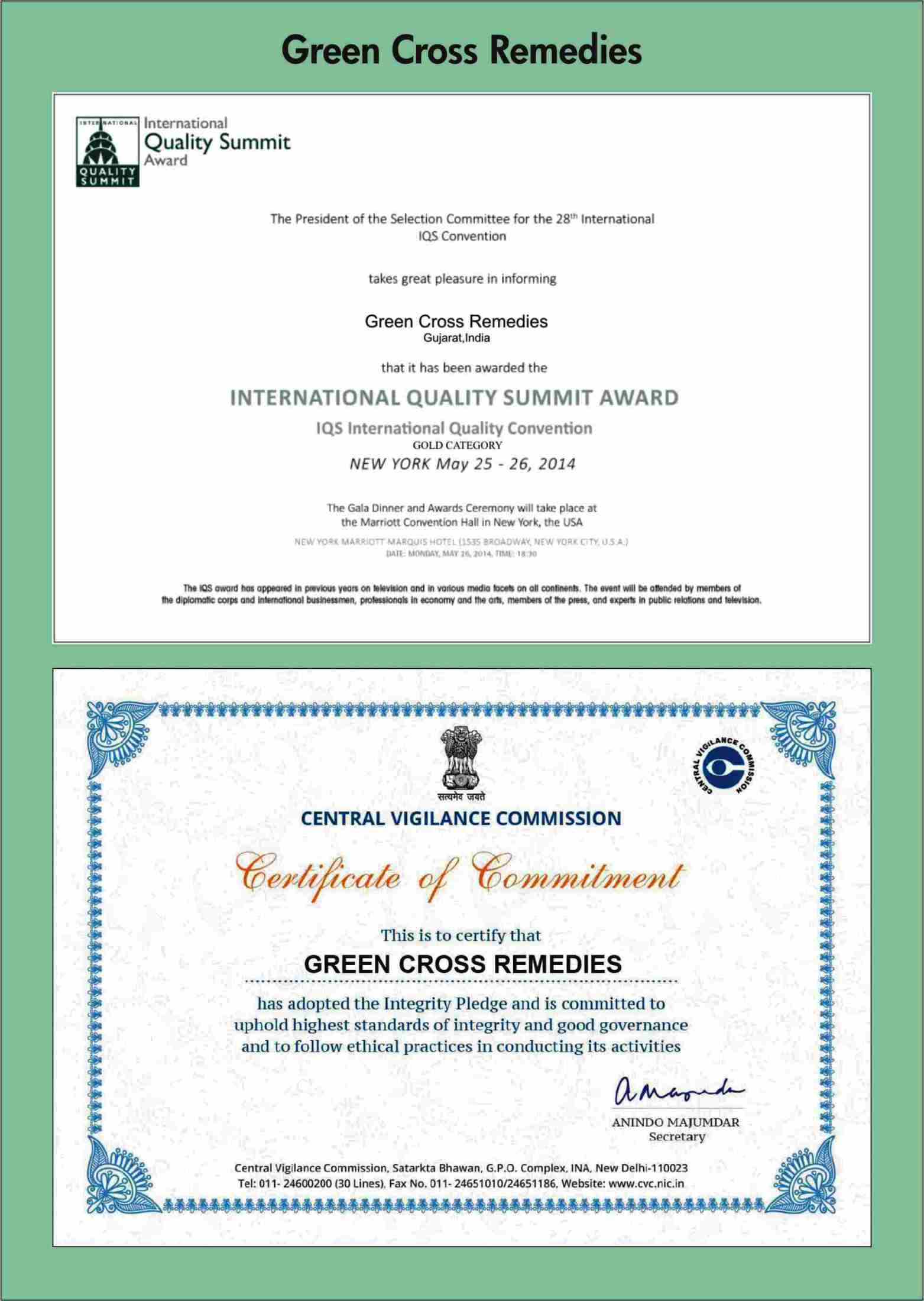 Pharmacovigilance Certificate