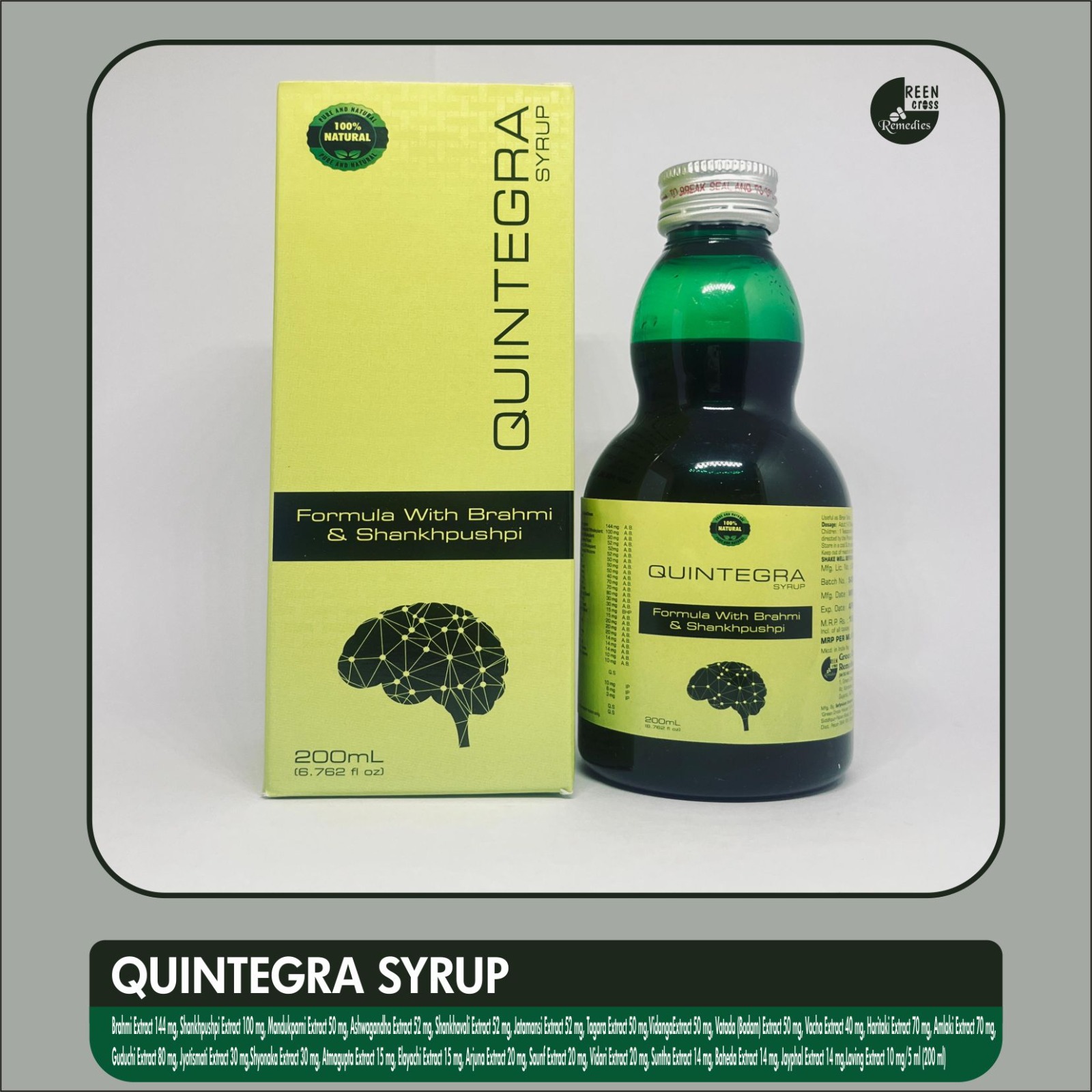 QUINTEGRA Brain Tonic Syrup