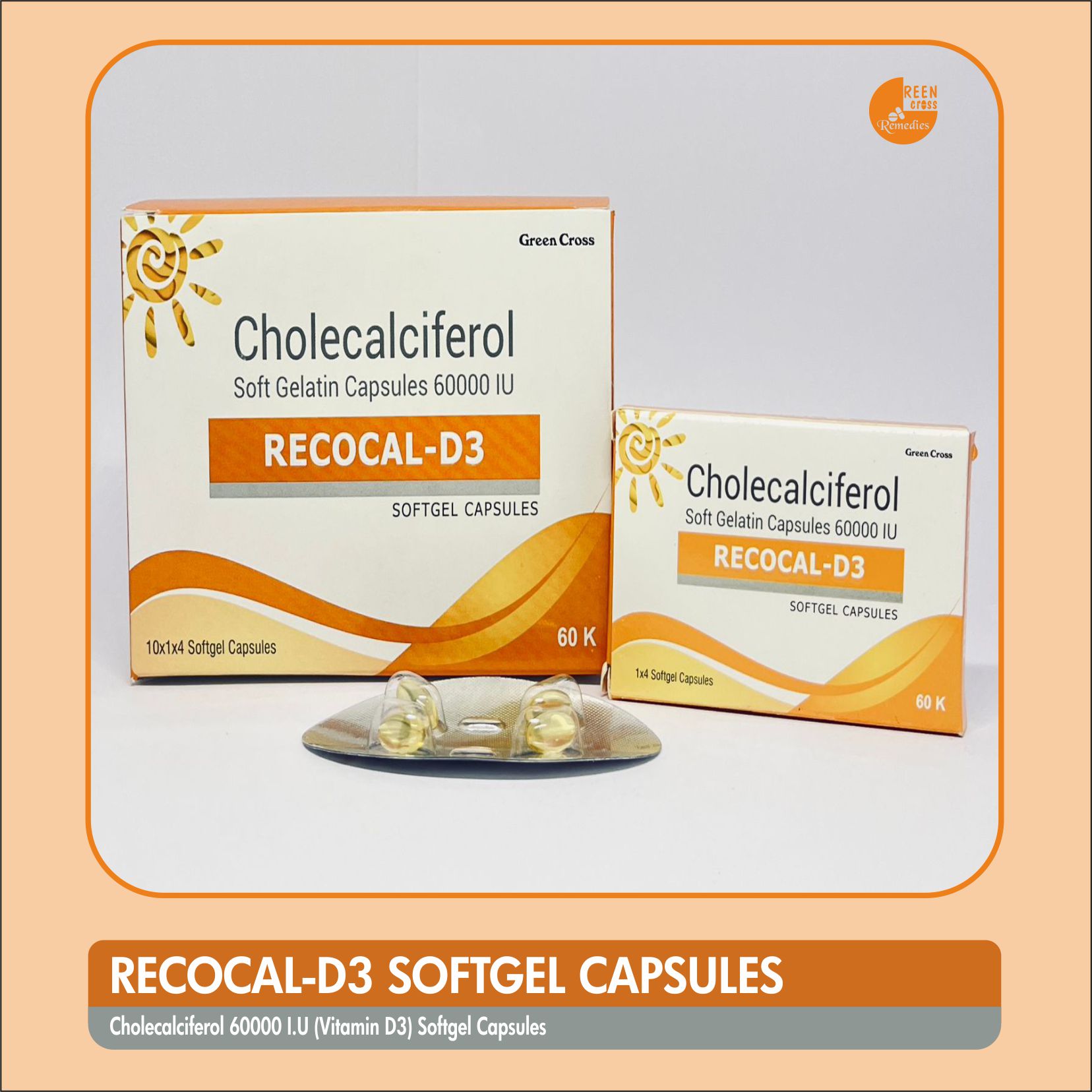 RECOCAL D3 Soft Gelatin Capsule